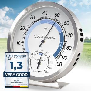 Indoor Analog Hygrometer and Thermometer Combo