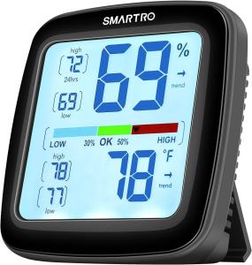 Digital Hygrometer and Thermometer for Indoor Use