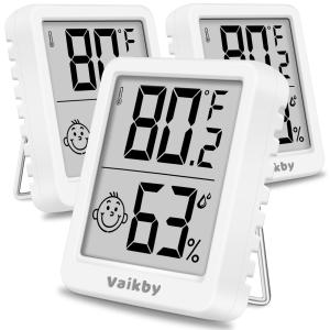 Indoor Humidity Meter and Thermometer 3-Pack