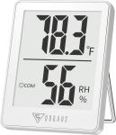 DOQAUS Indoor Digital Hygrometer and Thermometer Black