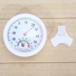 Mini Bell Shaped Analog Thermometer and Hygrometer