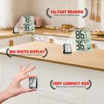 Digital Indoor Hygrometer and Room Thermometer Set