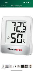 Digital Indoor Thermometer and Humidity Meter