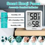 Indoor Humidity Meter and Thermometer 3-Pack