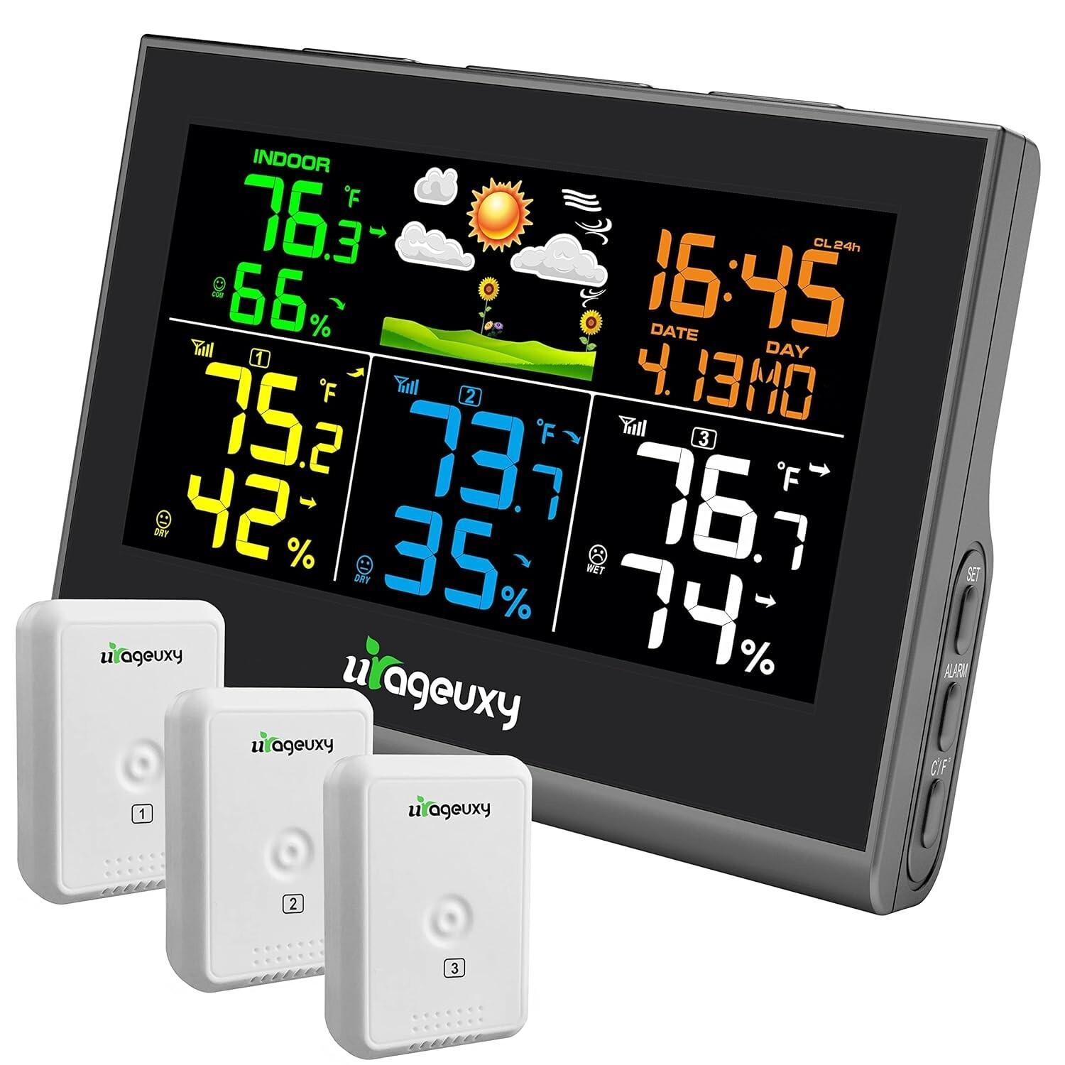Wireless Indoor Outdoor Weather Station with Sensors