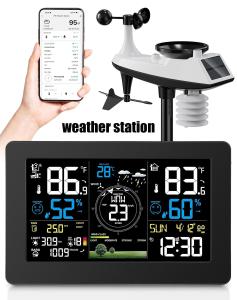 Wireless Indoor Outdoor WiFi Weather Station Thermometer