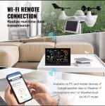 7-in-1 Wireless Wi-Fi Weather Station with Color Display