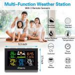 Wireless Indoor Outdoor Weather Station with Sensors
