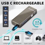 Rechargeable Windproof Plasma Dual Arc Lighter