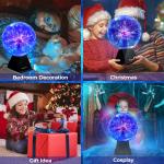 Theefun 8 Inch Touch Sensitive Plasma Ball