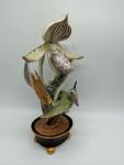 Nymphenburg Kolibri Porcelain Orchid Figurine