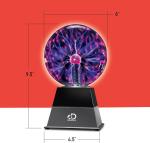 Interactive Plasma Globe Lamp with Touch and Sound
