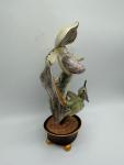 Nymphenburg Kolibri Porcelain Orchid Figurine