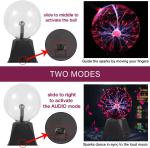 7-Inch Touch-Sensitive Plasma Ball Lamp