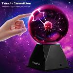 6-Inch Touch & Sound Sensitive Plasma Ball Light