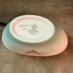 Mid-Century Modern Gold Hummingbird Porcelain Vase