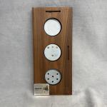 Highline West Wood Weather Station with Thermometer