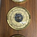 Highline West Wood Weather Station with Thermometer