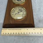 Highline West Wood Weather Station with Thermometer