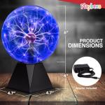 Playbees 7-Inch Blue Plasma Ball Globe