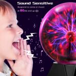 6-Inch Touch & Sound Sensitive Plasma Ball Light