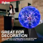Playbees 7-Inch Blue Plasma Ball Globe