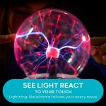 Interactive Plasma Globe Lamp with Touch Sensation