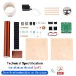 DIY Tesla Coil Plasma Ball Kit for Science Experiments