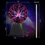 7-Inch Touch-Sensitive Plasma Ball Lamp