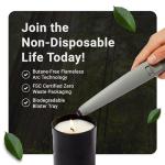 Rechargeable Flameless USB Arc Lighter with Flashlight