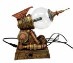 Steampunk Plasma Storm Ball Gun Accent Lamp