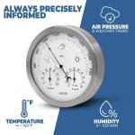 MAVORI® 3-in-1 Indoor Weather Station - Stainless Steel