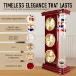Analog Weather Station with Galileo Thermometer and Clock