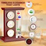 Galileo Thermometer with Clock and Weather Station
