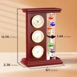 Galileo Thermometer with Clock and Weather Station