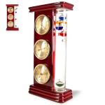 Analog Weather Station with Galileo Thermometer and Clock