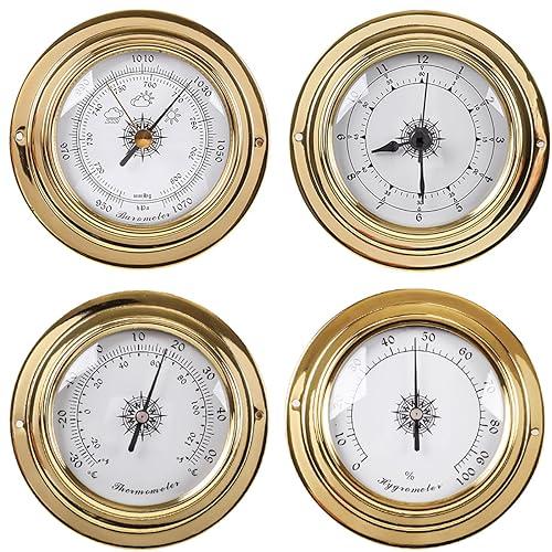 VINGAA Gold Wall Mount Weather Station Set