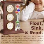 Galileo Thermometer with Clock and Weather Station
