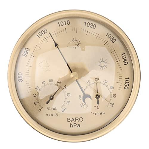 3-in-1 Analog Barometer, Thermometer, and Hygrometer