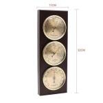 VINGAA 3-in-1 Weather Station with Wooden Frame