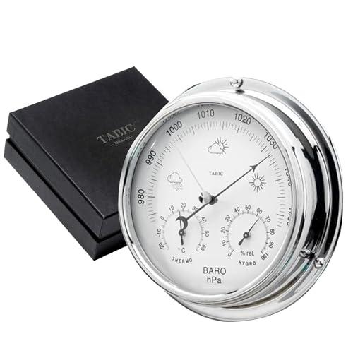 Chrome Barometer with Hygrometer and Thermometer