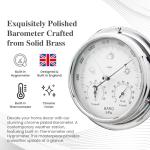 Chrome Barometer with Hygrometer and Thermometer