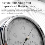 Chrome Barometer with Hygrometer and Thermometer