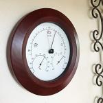 Hokco 8-Inch Weather Station with Beech Wood Frame