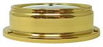 Solid Brass Analog Barometer with Black Dial