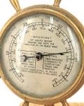 Waltham Brass Desk Barometer and Clock Set