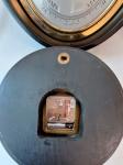 Black & Brass Nautical Wall Clock and Barometer Set
