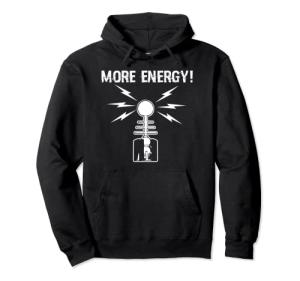 Funny Tesla Coil Voltage Hoodie for Physics Lovers