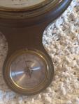 Vintage Wall Barometer and Thermometer Combo