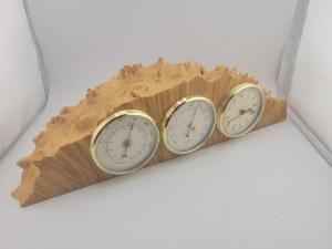 Burl Wood Live Edge Weather Station Clock